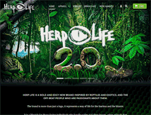 Tablet Screenshot of herplife.com